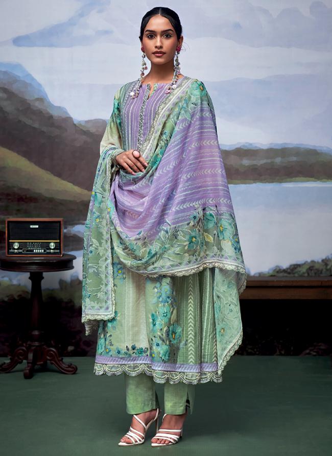 Pure Linen Multi Eid Wear Digital Printed Pakistani Suit